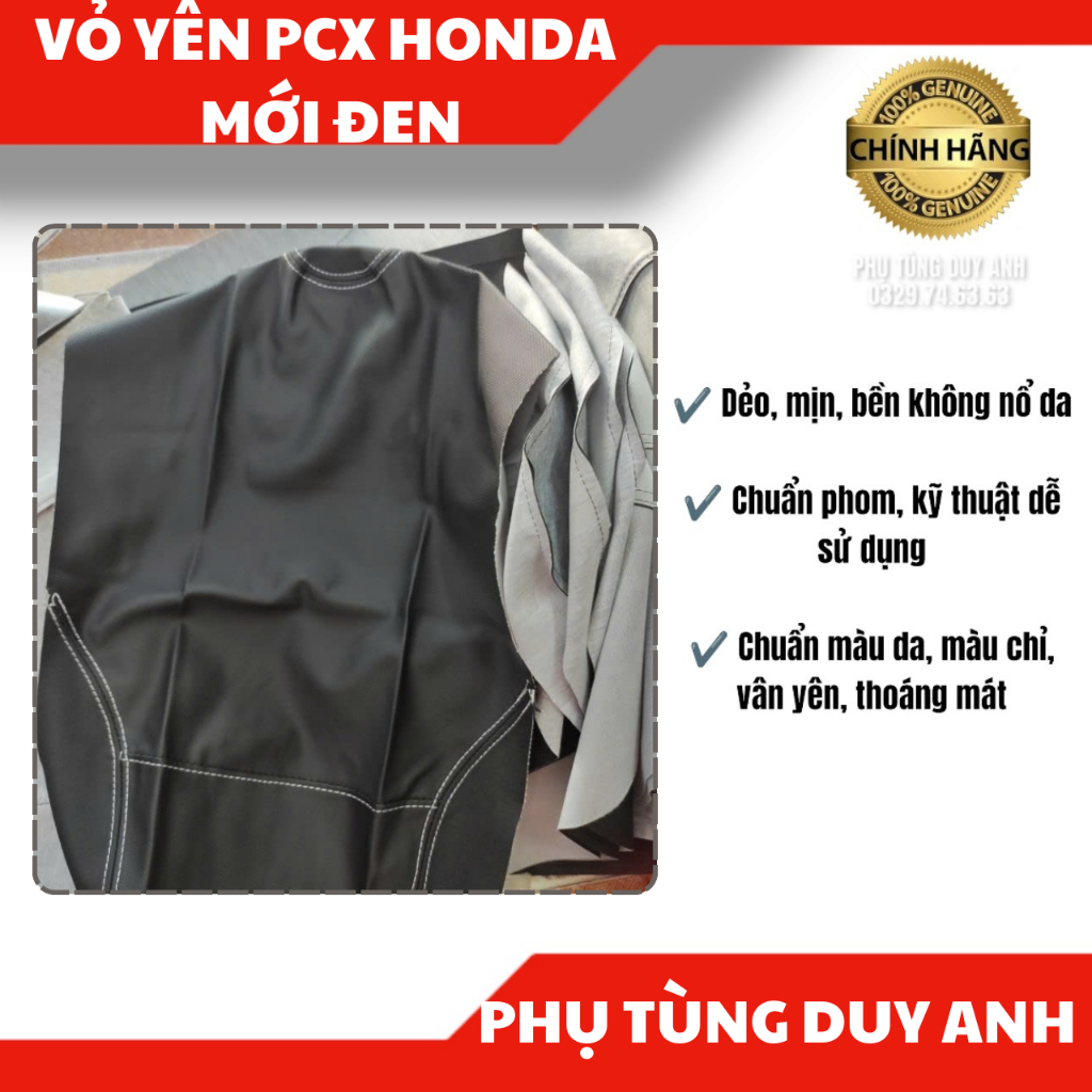 Vỏ yên PCX mới đen
