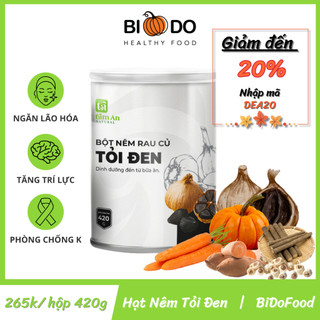 Hạt nêm rau củ tỏi đen 420g - bí đỏ food - bột nêm hữu cơ tốt cho sức khỏe