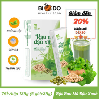 Bột rau má đậu xanh - bí đỏ food - bột hòa tan giải khát thanh nhiệt