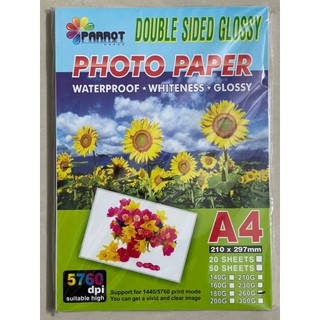 Giấy in ảnh A4 2 mặt đl 260gsm - xấp 50 tờ, giấy in ảnh 260gsm 2 mặt bóng
