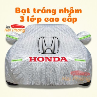 Bạt Phủ Xe Ô Tô Honda CRV, Brio, City, HRV, Accord, Civic, Jazz- Chất Liệu Bạt Tráng Nhôm 3 lớp cao cấp