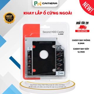 Caddy Bay Gắn Thêm Ổ Cứng SATA 12.7mm SATA 3 12.7 mm và 9.5 mm