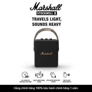 Marshall stockwell ii loa bluetooth không dây, loa di động stereo chống nước