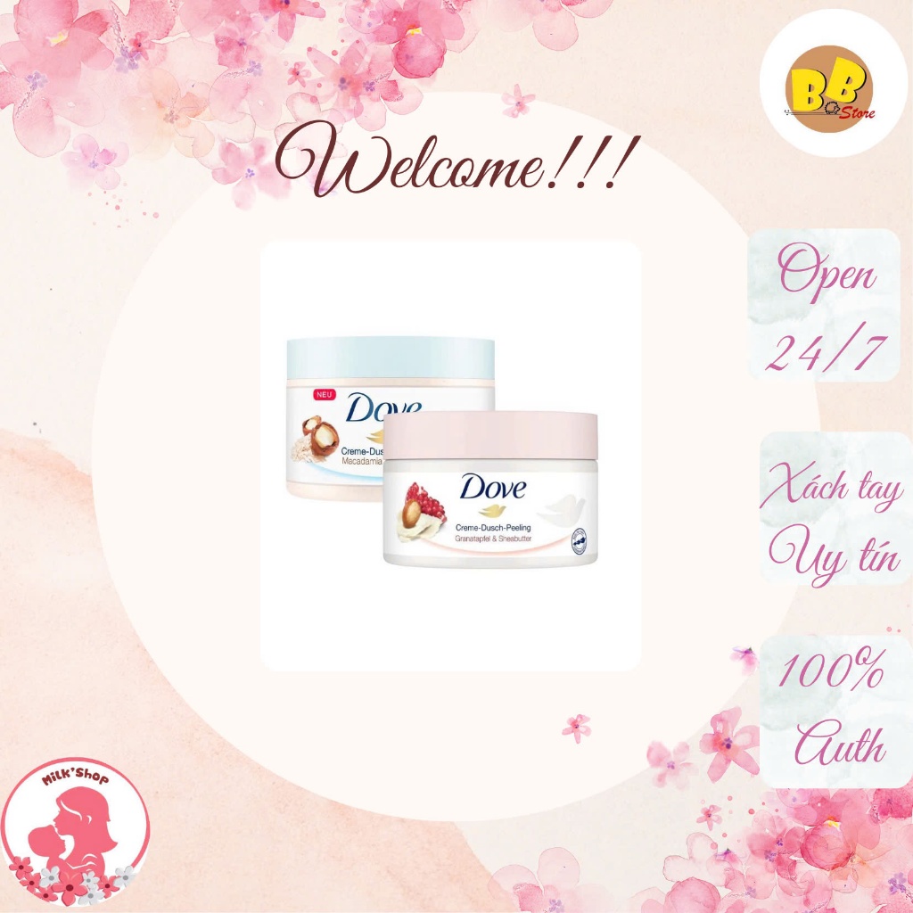 Tẩy da chết Dove bản Đức chăm sóc da