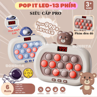 Máy game pop it điện tử 13 phím 999 level dễ thương cho bé
