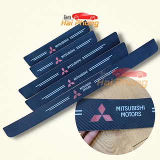 MITSUBISHI - Bộ Miếng Dán Logo MITSUBISHI Chống Trầy Xước Bảo Vệ Bậc Cửa Xe Hơi/ Bảo Vệ Cốp Sau Xe Hơi Bền Đẹp