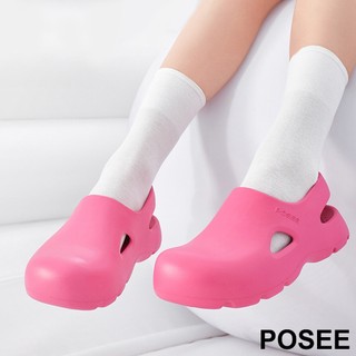 Xăng đan Posee cso quai kiểu dáng unisex xinh xăn, cute, giày lười có quai
