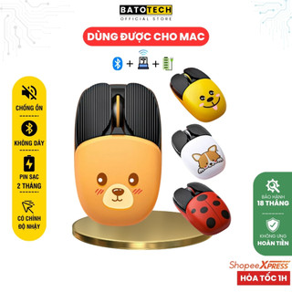Chuột Bluetooth Không Dây Pin Sạc M203, Có Hai Loại Kết Nối Bluetooth Hoặc Đầu Thu USB 2.4 GHz Cho Máy Tính, Điện Thoại