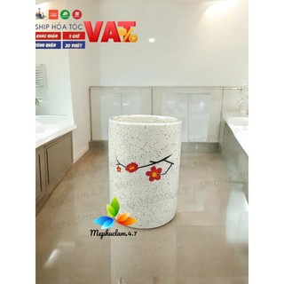 [1] Cốc sứ đánh răng vân cát hoa đào Bát Tràng dùng trong khách sạn, nhà nghỉ, homestay,resort, hộ gia đình, đồ decor