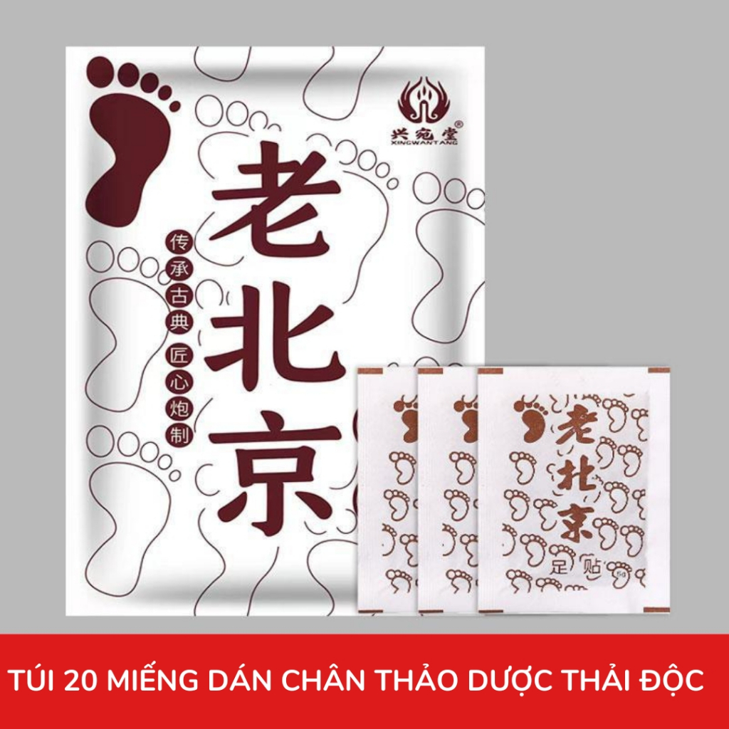 [ Hàng Loại I 6 Vị Thảo Dược ] Hộp 50 Miếng Dán Ngải Cứu Thải Độc Chân