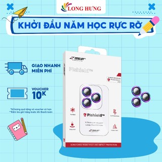 Dán Camera cường lực viền màu chống va đập Zeelot PIshield dành cho iPhone 13 Pro/13 Pro Max - Hàng chính hãng