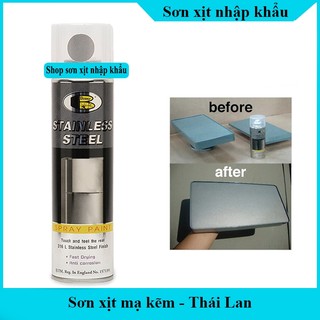 Sơn xịt mạ kẽm (STANLESS STEEL)- Nhập khẩu Thái Lan - Bảo vệ và trang trí cho sản phẩm của bạn