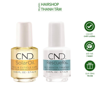 Set dưỡng móng thần thánh CND Solar Oil và Rescue RXx 15ml, phục hồi móng bị hư tổn, giúp móng khỏe mạnh | THANH TÂM