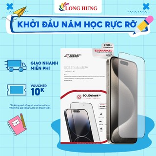 Dán màn hình cường lực Full viền Zeelot dành cho iPhone 15 Pro Max/15 Pro/15 Plus/15/14/13/12/11 - Hàng chính hãng