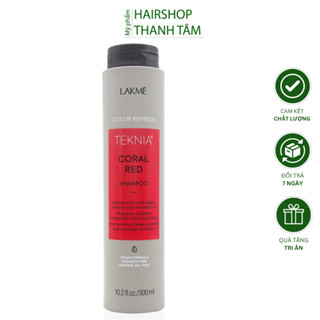 Gội dưỡng màu tóc nhuộm (MÀU ĐỎ) LAKME Teknia Color Refresh Coral Red Shampoo 300ml - New 2024 | THANH TÂM