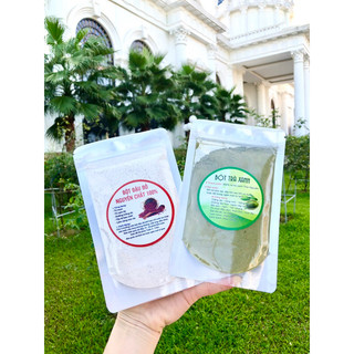 100gr Bột trà xanh Thái Nguyên, bột đậu đỏ thủ công