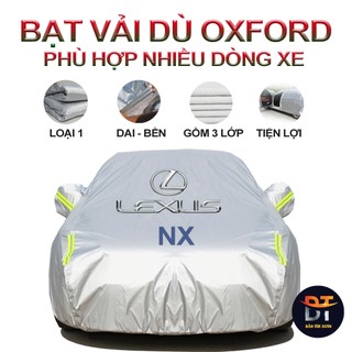 Bạt che kín bảo vệ xe lexus nx tráng bạc cao cấp, áo chùm bạc trùm phủ xe oto lexus nx