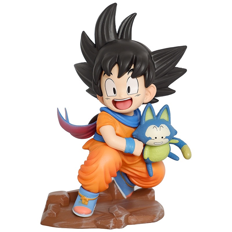 Mô hình DragonBall - SonGoKu bế mèo
