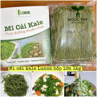 Mì cải Kale thanh mát tăng xơ Lunon hộp lớn 1kg (28-30 nắm)