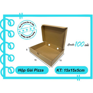 [combo 100 cái] 15x15x5 cm Hộp Đựng Pizza