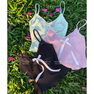 “𝐉𝐎𝐘 𝐓𝐎𝐏” Áo hai dây form croptop dễ thương (ảnh thật shop chụp)