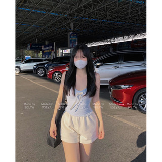 “𝐉𝐎𝐘 𝐓𝐎𝐏” Áo hai dây form croptop dễ thương