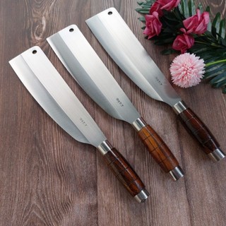 01-Dao bếp chặt gà vịt chất thép Trắng Nhật chống rỉ sắc bén