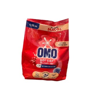 Bột giặt OMO công nghệ giặt xanh xoáy bay 100% chất bẩn 1.15kg