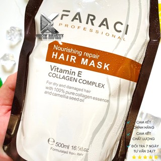 Hấp Ủ Tóc Siêu Mềm Mượt Faraci Collagen - 500ml 🌞