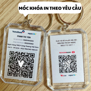 Móc khoá 2 mặt in theo yêu cầu