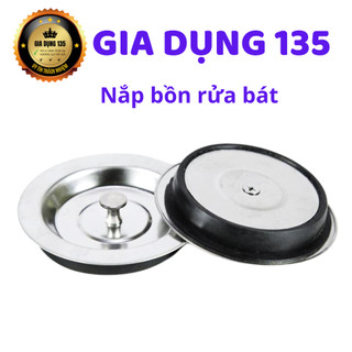 Nắp đậy bồn rửa chén bát chất liệu inox nắp đậy lỗ thoát nước bồn rửa chén bát không rỉ tiện lợi