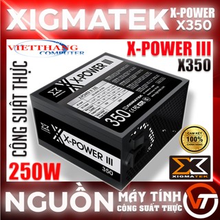 Nguồn máy tính công suất thực xigmatek x-power iii x350 250w chính hãng mai hoàng new 100% fullbox