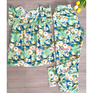 Bộ mặc nhà tole lanh dài size 5