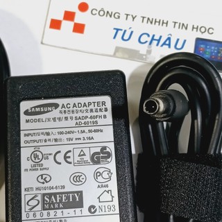 Sạc Laptop Samsung 19V - 3.16A  / Đầu Kim lớn 5.5mm X 3.0mm
