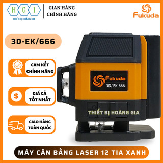 Máy cân bằng laser 12 tia xanh siêu sáng fukuda 3d/ ek-666