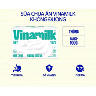 thùng 48 hộp sữa chua Vinamilk không đường