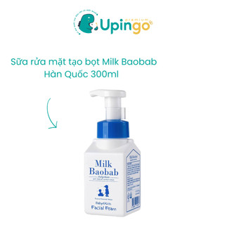 Sữa rửa mặt tạo bọt Milk BaoBab Baby&Kid Facial Foam 300ml Hàn Quốc