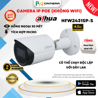 Camera IP Dahua HFW 2431SP-S-S2 4.0MP, chính hãng, công nghệ Starlight