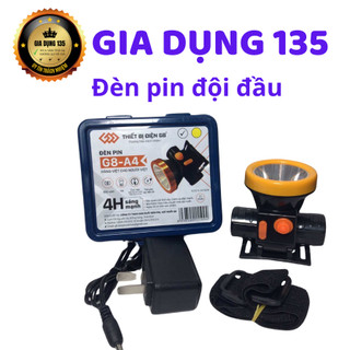 Đèn pin đội đầu siêu sáng 50w pin trâu
