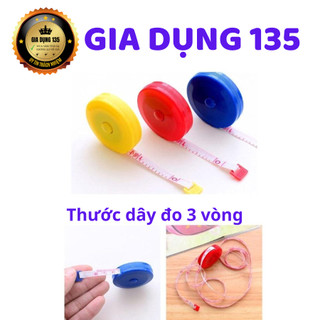 Thước dây / thước đo dây mini cuộn tự rút 1.5m
