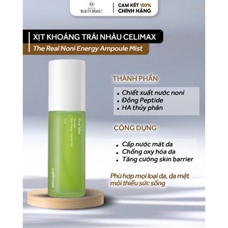 Xịt khoáng chiết xuất trái nhàu celimax the real noni energy ampoule mist