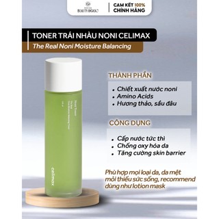 Toner trái nhàu CELIMAX The Real Noni Moisture Balancing Toner