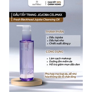 Dầu tẩy trang CELIMAX FRESH BLACKHEAD JOJOBA CLEANSING OIL
