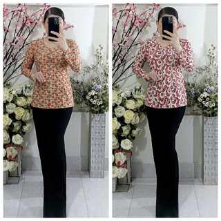 Bộ Lẻ_Bảng Bông 2 (Áo Bà Ba Bông + Quần Đen Ống Rộng)