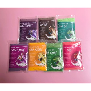 Bột Tạo Vị Pha Trà Sữa Aurora gói 50 - 100g (Tách từ túi 1kg) - Đủ Vị Dâu, Khoai Môn, Trà Xanh...
