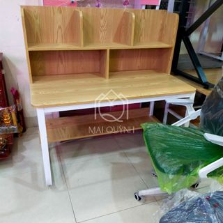 Bàn học có kệ sách bàn học sinh sinh viên có 2 kệ sách