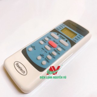 Điều khiển máy lạnh Reetech nút hồng