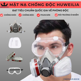 Mặt Nạ Phòng Độc 6200, Phòng Khói Đám Cháy, Mặt Nạ Sơn ,Phun Trừ Sâu, Môi Trường Độc Hại, Bụi Ximăng
