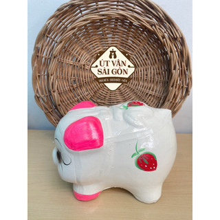 Heo đất bé dâu size M ( dài 18 cm )