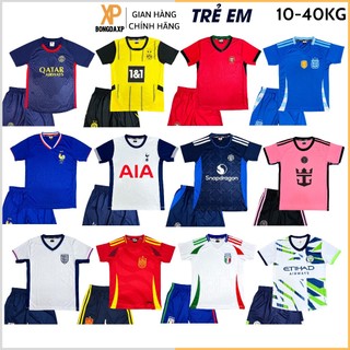 Áo Đá Bóng Trẻ Em, Đồ Đá Banh Trẻ Em 2024 Vải Thun Lạnh Cao Cấp BONGDAXP S2